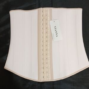 Yianna Women's Cream Shapewear /Waist Trainer Corset Sz M NWT